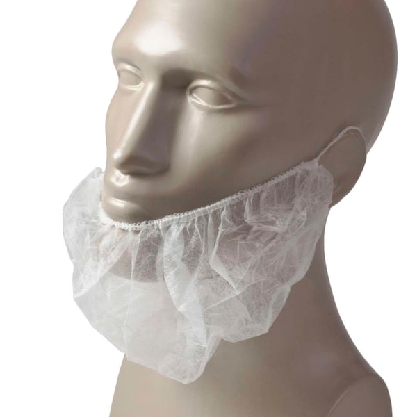 Amercareroyal Royal White Latex Free Polypropylene Beard Protector, PK1000 RBP1M - main